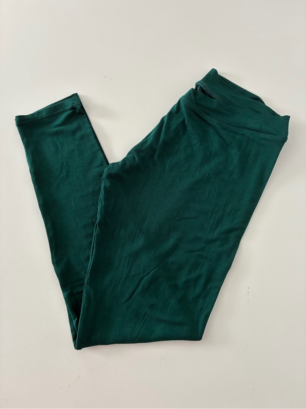 Cuddl Duds Dark Pine Base layer Leggings Size SMALL Crossover Waist Stretch